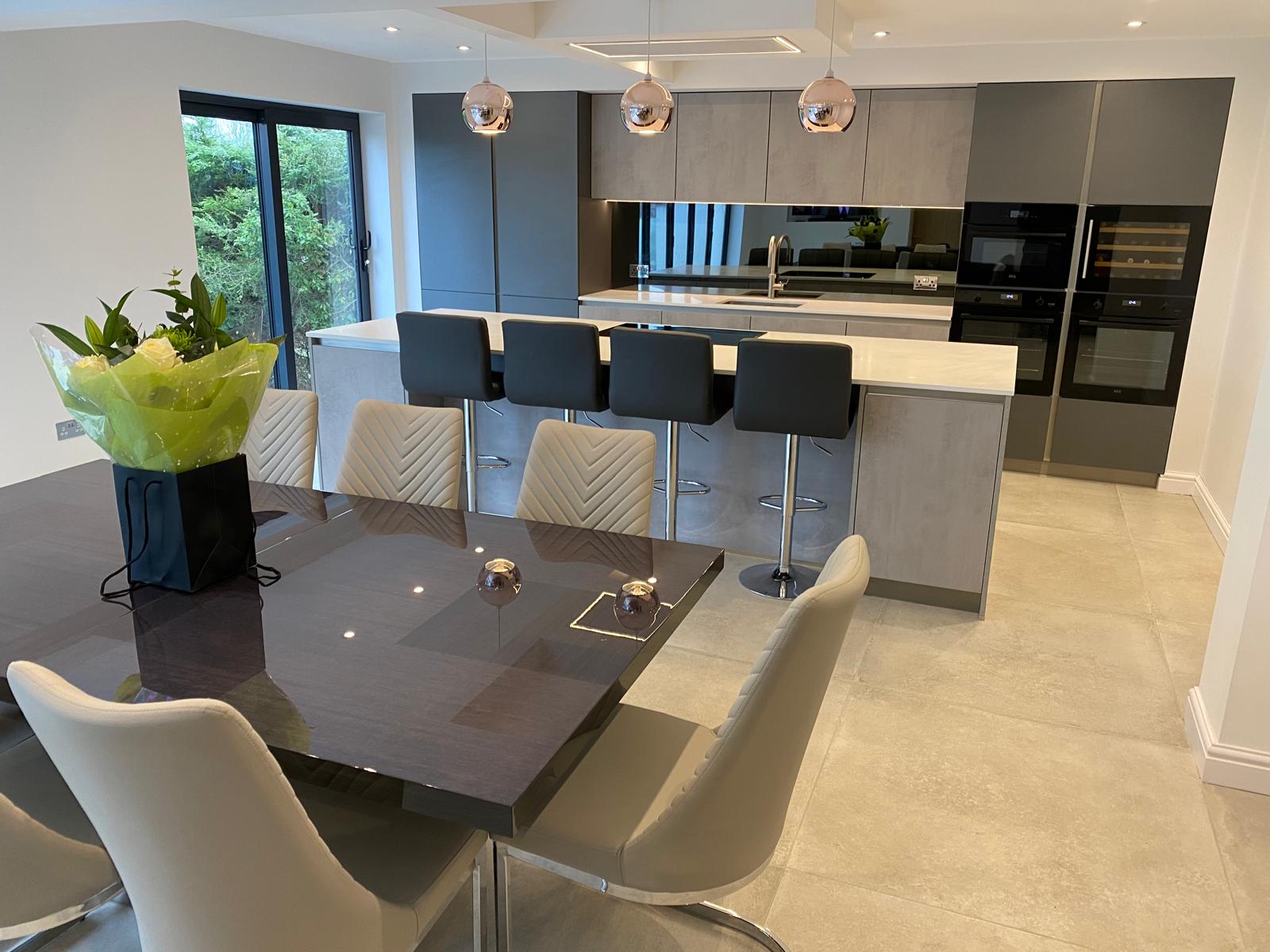 Customer Kitchen Project 12 - Luxury Quartz Worktops & Island