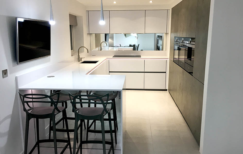 Customer Kitchen Project 7 - Sleek Handleless Design