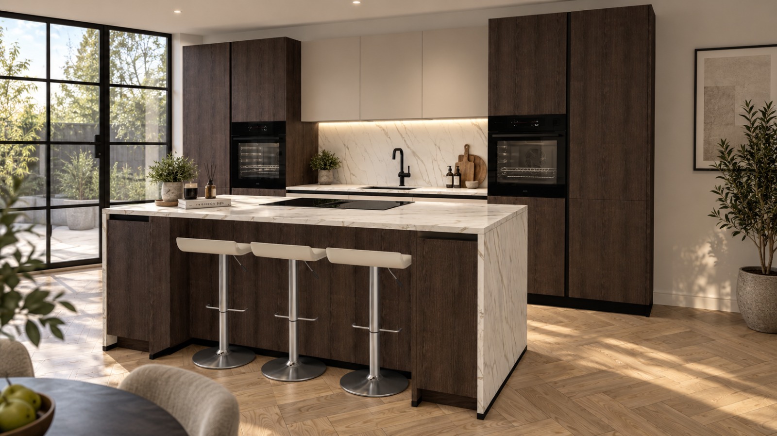 Schuller Matt Sand Grey German Kitchen — Cheshire
